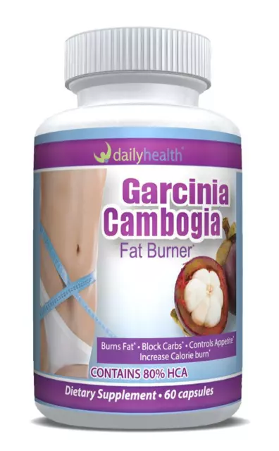Garcinia Cambogia Extracto Puro 1500mg 80% HCA Pérdida de Peso Supresor del Apetito