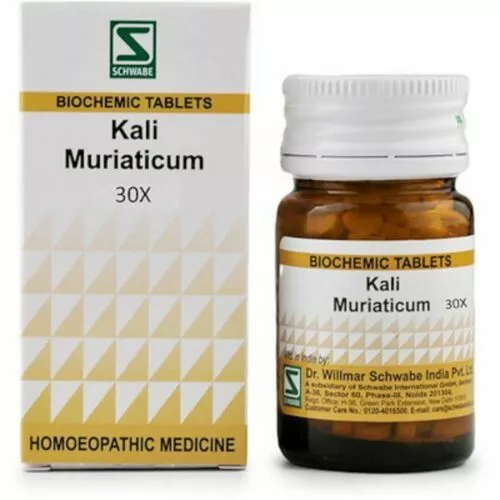 Dr Willmar Schwabe India Kali Muriaticum Biochemic Tablet 30X Fast ship