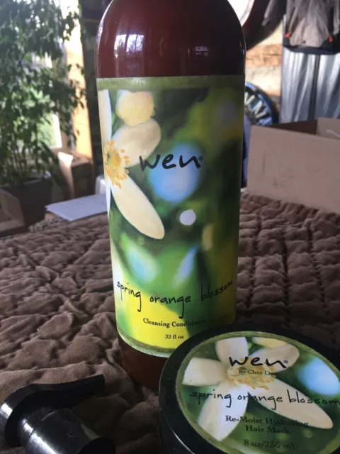 WEN SPRING ORANGE BLOSSOM CLEANSING CONDITIONER 32oz. and HAIR MASK