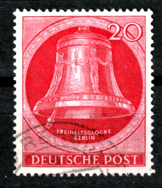 Berlin MiNr. 77 ʘ / Freiheitsglocke, Klöppel nach links