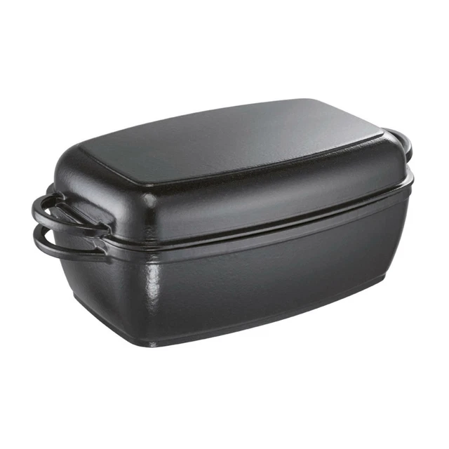 Schulte-Ufer Multibräter Rustika, Bräter, Schmortopf, Gusseisen, 40x21 cm, 5 L