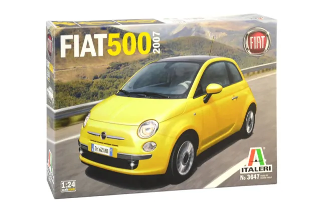 1:24 Italeri Fiat 500 2007 Kit IT3647 Model