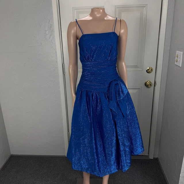 strapless open back dress 80s Cocktail or Prom Dress – Rusty Zipper Vintage Clothing main image 0