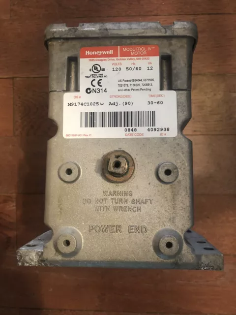 Honeywell Modutrol Iv Motor M9174C1025 W 120V 50/60Hz 12Va 30-60 Sec