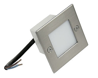 LED Wandleuchte Einbaustrahler Leon 230V IP54-1.5W Spot Innen Aussen Treppen 