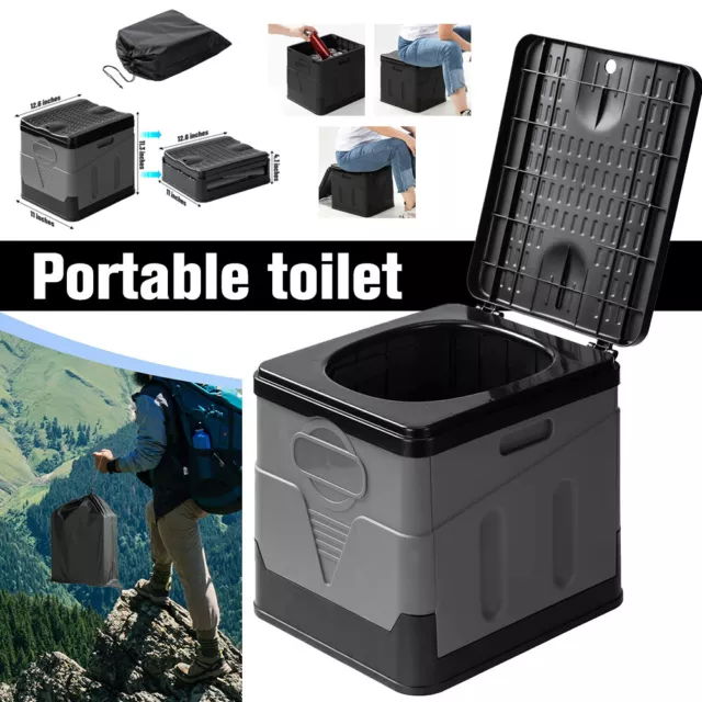 20L Portable Camping Toilet Potty Loo WC Outdoor Caravan Picnic Fishing Travel