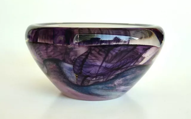 Vintage 1993 Robinson Scott Studio Art Glass Bowl Rare! 2