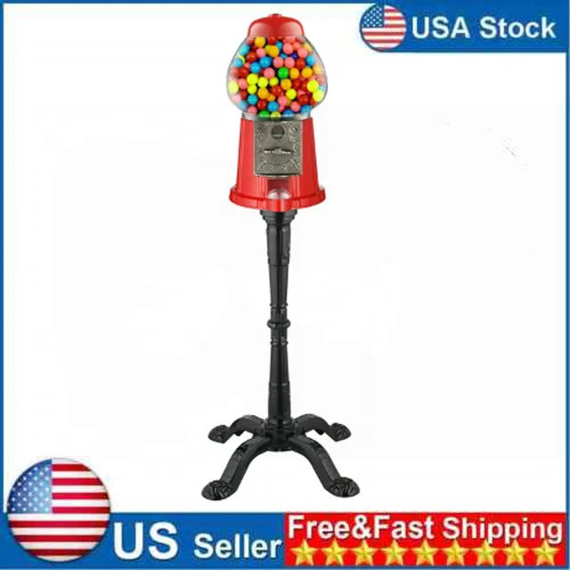 15" Vintage Candy Gumball Machine & Bank with Stand by Great Northern Popcorn US