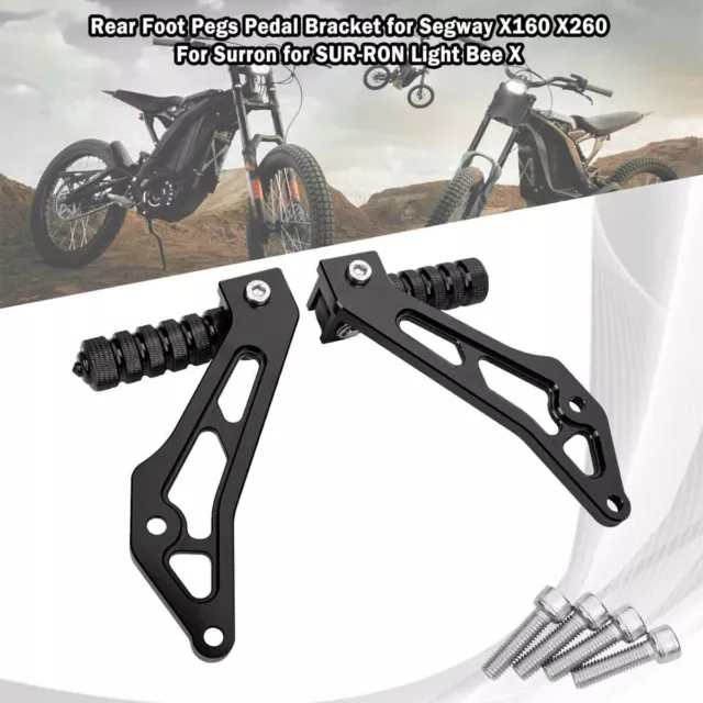 Rear Foot Pegs Pedal Bracket for Segway X160 X260 For SUR-RON Light Bee X 2