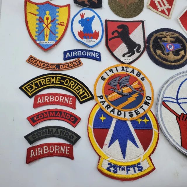Lot of WW2 to Modern US Military Patches USAF Air Force US Army USN Navy 2