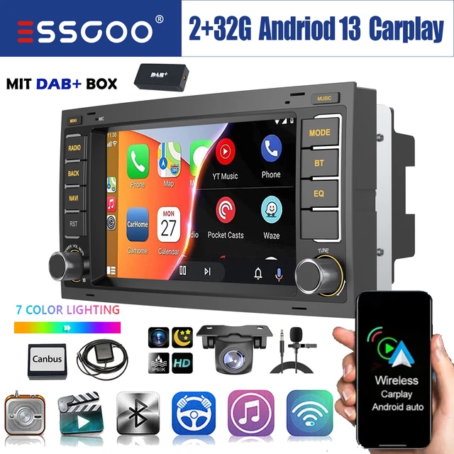 DAB+ Autoradio M.I.C. AVT7-lite Android 12 Autoradio - Navi Für VW T5 Touareg Mit DAB+ Bluetooth Android 12 Car Multimedia