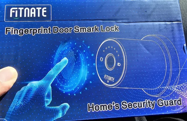 Smart Door Knob Biometric Fingerprint Door Lock with Keypad App Control Q4Z6