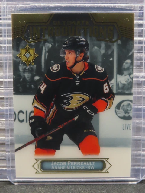 2022-23 UD ULTIMATE Collection Jacob Perreault Introductions recrue RC ...