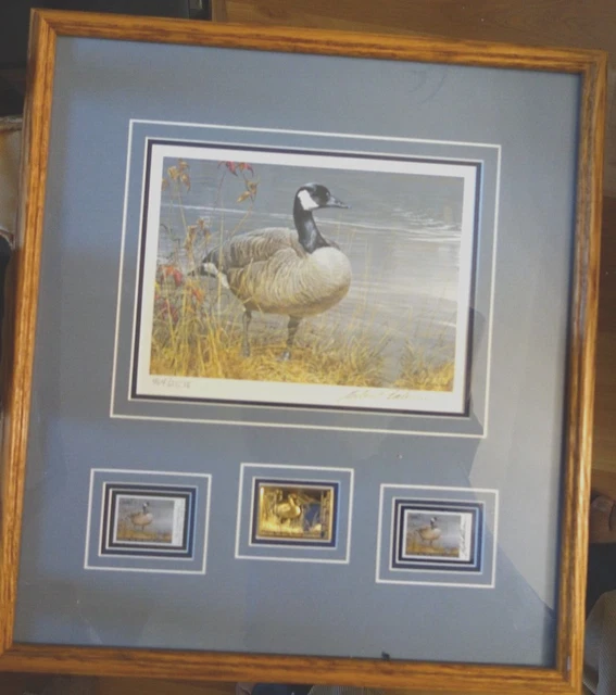 1987 Limited Edition "Pride of Autumn" R. BATEMAN signed /W DOUBLE & GOLD STAMPS