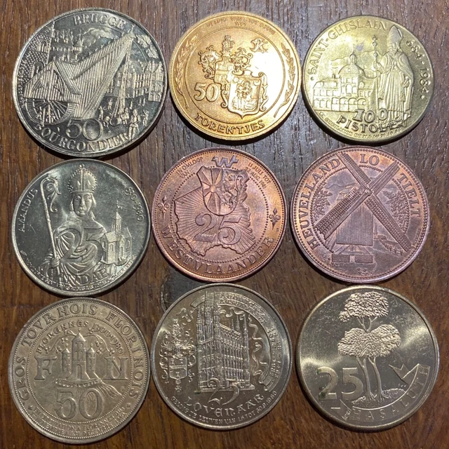 Lot De 9 Medailles Touristiques De Belgique. Differentes (1068)