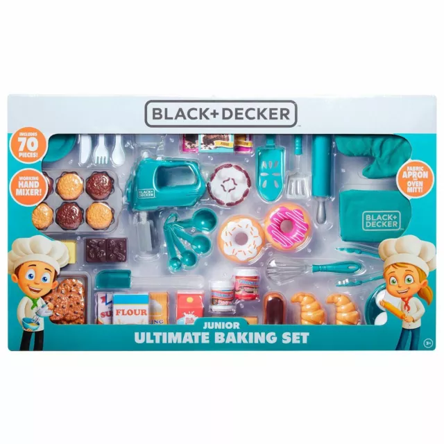 NEW Black & Decker Junior 50 Pc Tool Set Ultimate Kids Toy Saw Working  Drill NIB