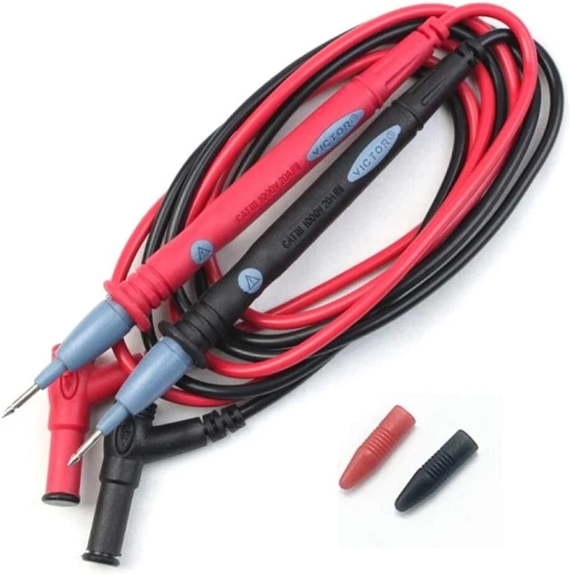 Sonde Multimètre Testeur Silicone électrique Cordon flexible pince crocodille li