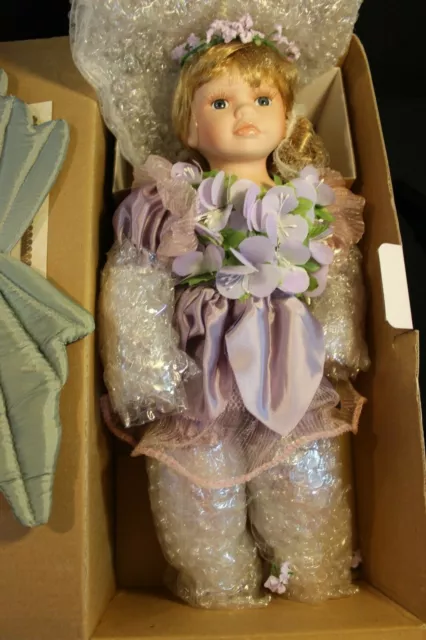 Porcelain Girl Doll 14" - Heritage Signature - #12343 - VIOLET PETALS - NRFB
