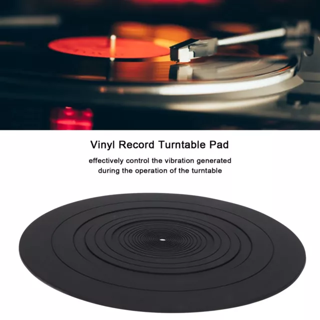 12 Inch Vinyl Record Turntable Pad Anti Static Reduce Vibration Rubber Turnt SP5
