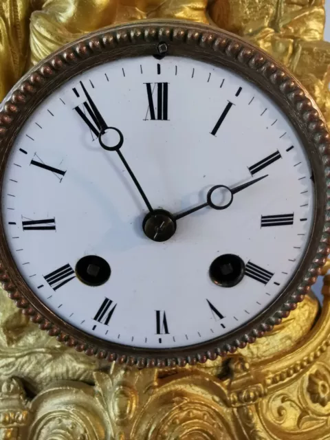 Schöne Pendule Kaminuhr Figurenuhr Mit Figurine Volle Funktion 2