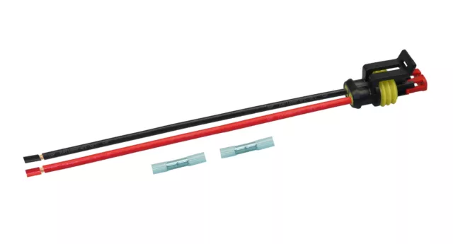 AMP Superseal Stecker Set 2-polig mit Kabel 1,5mm² Auto KZF Boot LKW