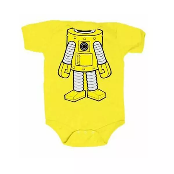Infant Baby Yo Gabba Gabba TV Show I Am Plex Yellow Romper Pajama Snapsuit