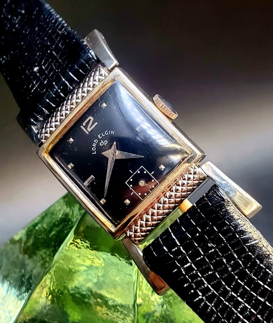 VINTAGE LORD ELGIN 21 Jewels Manual Wind Drivers Men's Watch Just