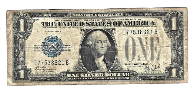 Fr. 1651 $5 1934A Silver Certificate. FUNNY BACK. RARE!