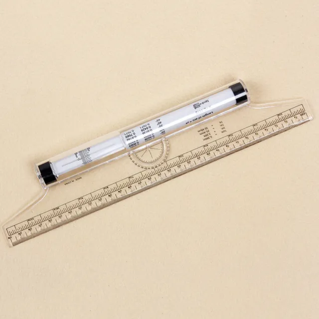 Multi-purpose Clear Metric Parallel Drawing Rolling Ruler measurement tool.Q1
