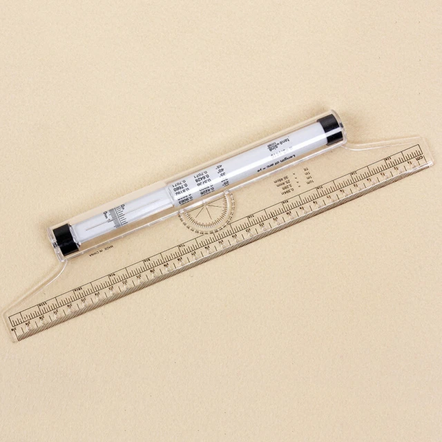 Multi-purpose Clear Metric Parallel Drawing Rolling Ruler measurement tool.Q1