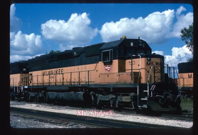 Original Slide MILW Milwaukee Road SD45 8 In 1984 At Bensenville IL