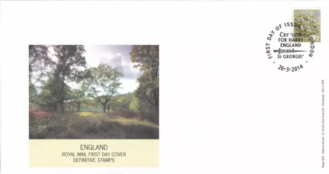 (46215) GB England FDC 97p Definitive London 2014