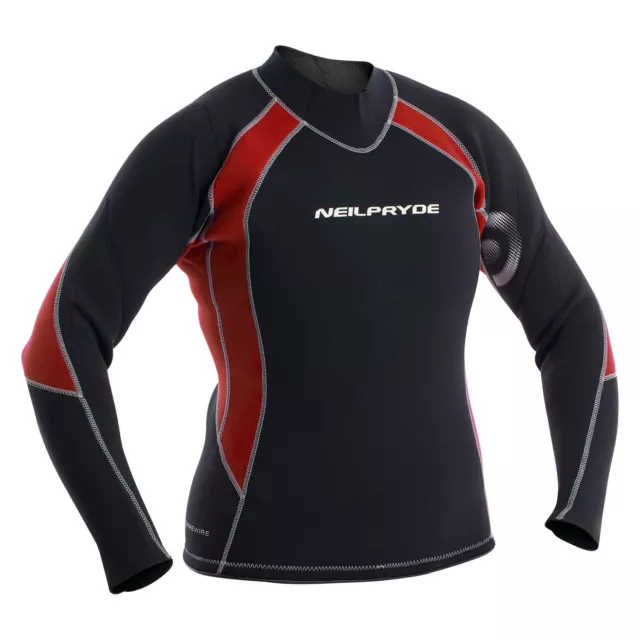 Neil Pryde Womens ELITE 3mm Firewire Wetsuit Top 2023 - Black Plum