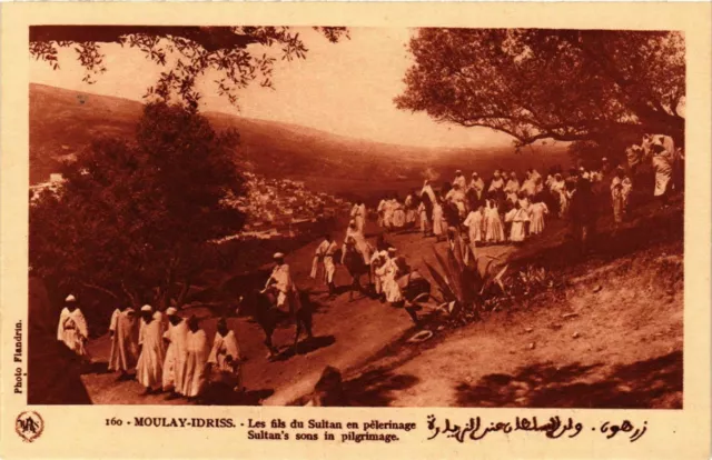 CPA AK MOULAY IDRISS - The Sons of the Sultan in Hairing MOROC (797347)