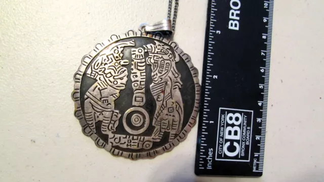 Huge Sterling Silver Pendant