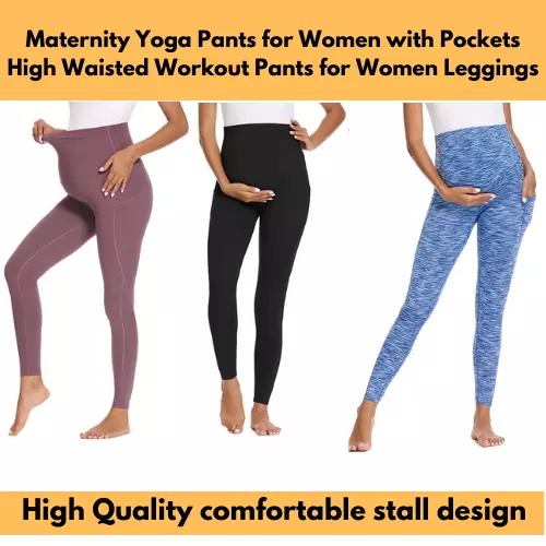 New Pregnant Women Maternity Leggings Over Bump Full Length Pants Trousers Yoga