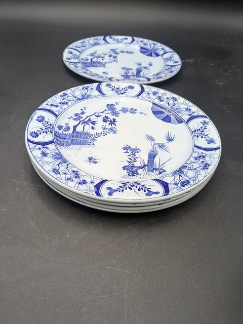 8 Assiettes Anciennes En Faïence – Creil Montereau – Motif Japon 1880