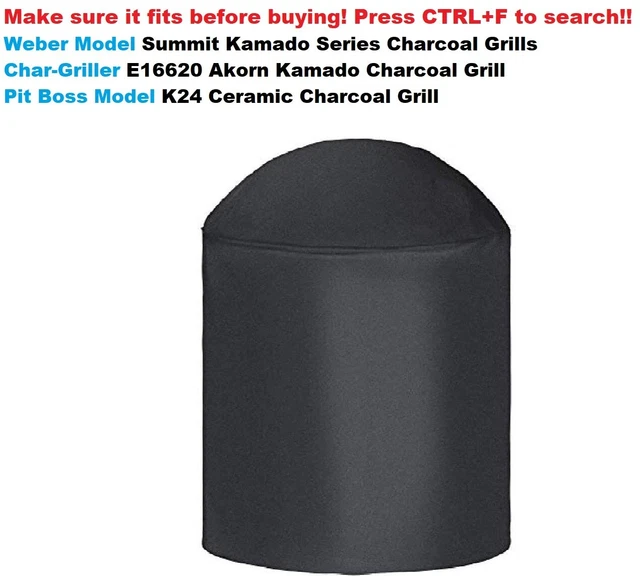 Heavy Duty Outdoor Canvas BBQ Grill Cover Dome Smoker Fit For All Brands Listed