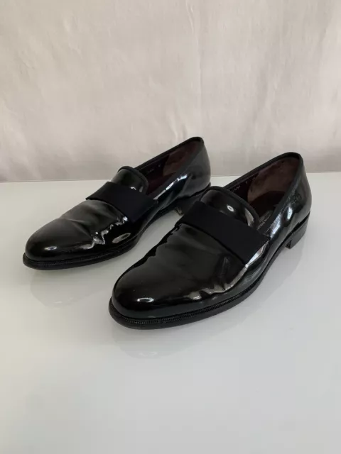 SALVATORE FERRAGAMO TUXEDO Loafers Dress Shoes Men's Black Patent ...