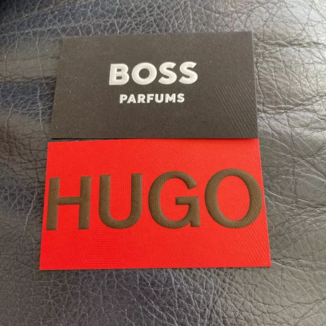 carte publicitaire - advertising card  -  Baldessarini  d'Hugo Boss