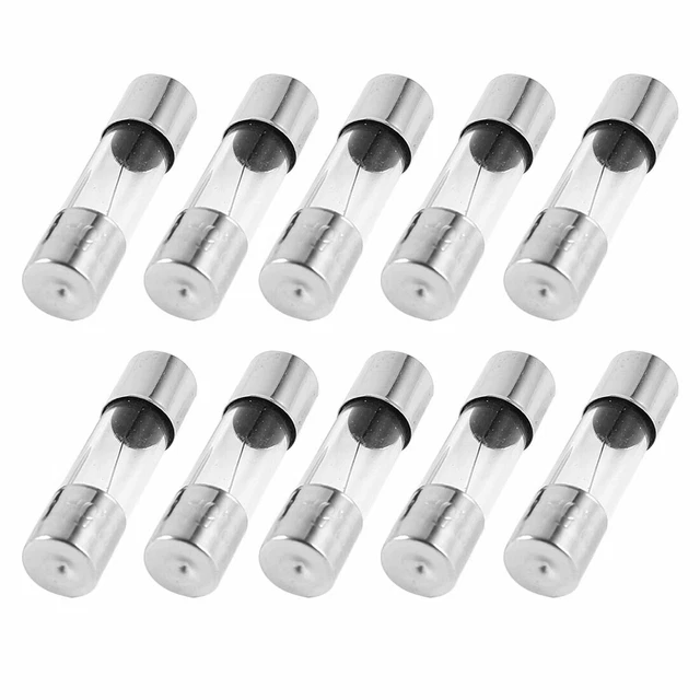 10 Pièces Rapide Coup Type Tube En Verre Fusibles 5x20mm 250V 2.5A