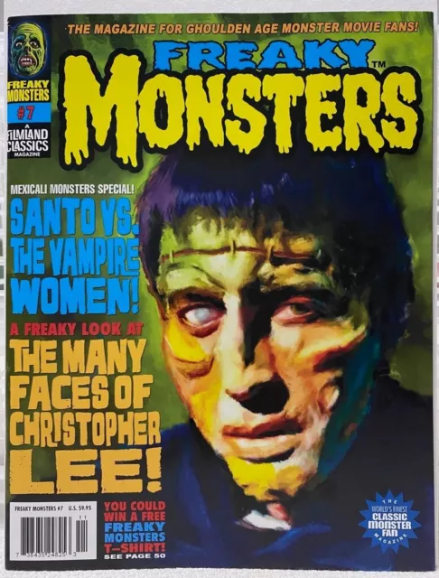 Freaky Monsters #7 Dec. 2011 original NM HIGH GRADE copy! Like Famous Monsters!