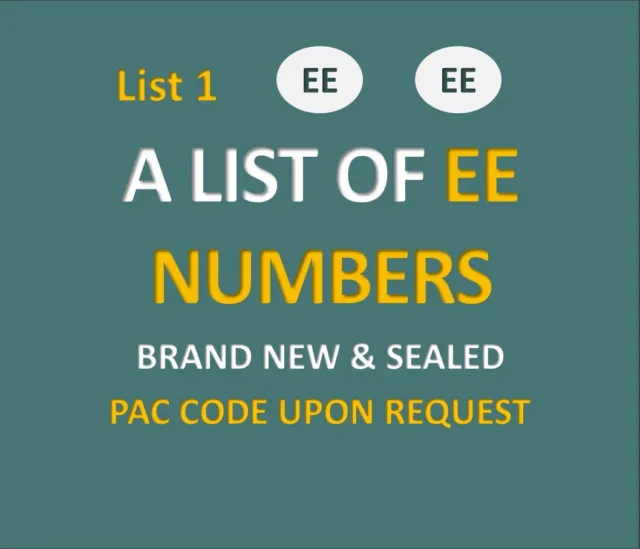 Ee Gold Mobile Number Easy Memorable Business Vip Phone Sim Card New List