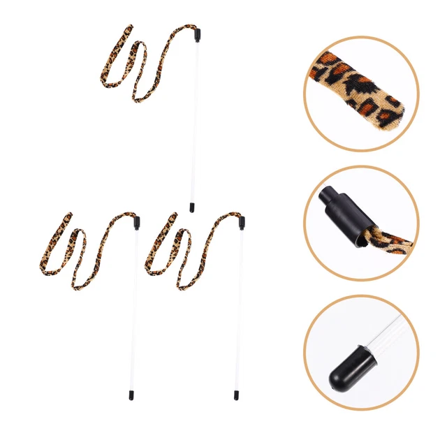 3 Pcs Kitten Chew Toys Cat Teaser Cat Treat Toy Doggy Toy Fishing Rod