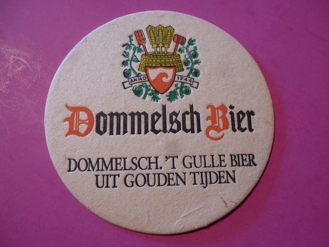 DUTCH Beer Collectible COASTER ~ DOMMELSCH Brewery BIER ~ Dommelen, Netherlands