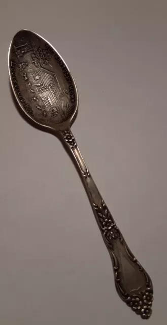 Kentucky Souvenir Spoon-“Old Kentucky Home”-Louisville Vintage Sterling Silver.