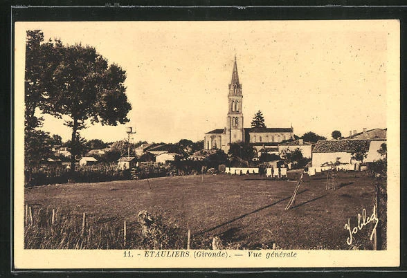 CPA Etauliers, Vue generale, vue générale