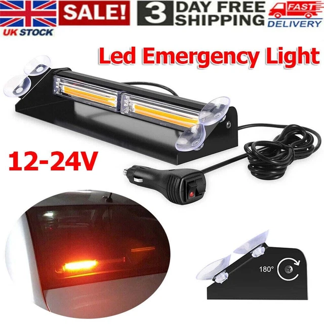 LED Amber Strobe Lights Emergency Light For Vehicles Flashing Lights