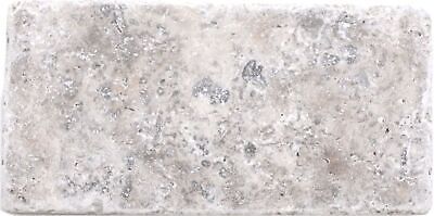 Azulejos de mosaico de piedra natural Travertin gris blanco mate pared suelo cocina baño ducha.