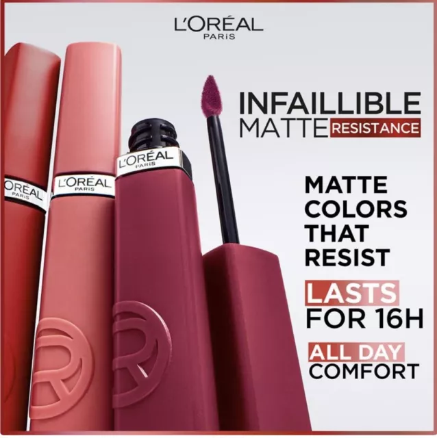 NEW Loreal  Infaillible Matte Resistance Liquid Lipstick! Pick your shade! 💋